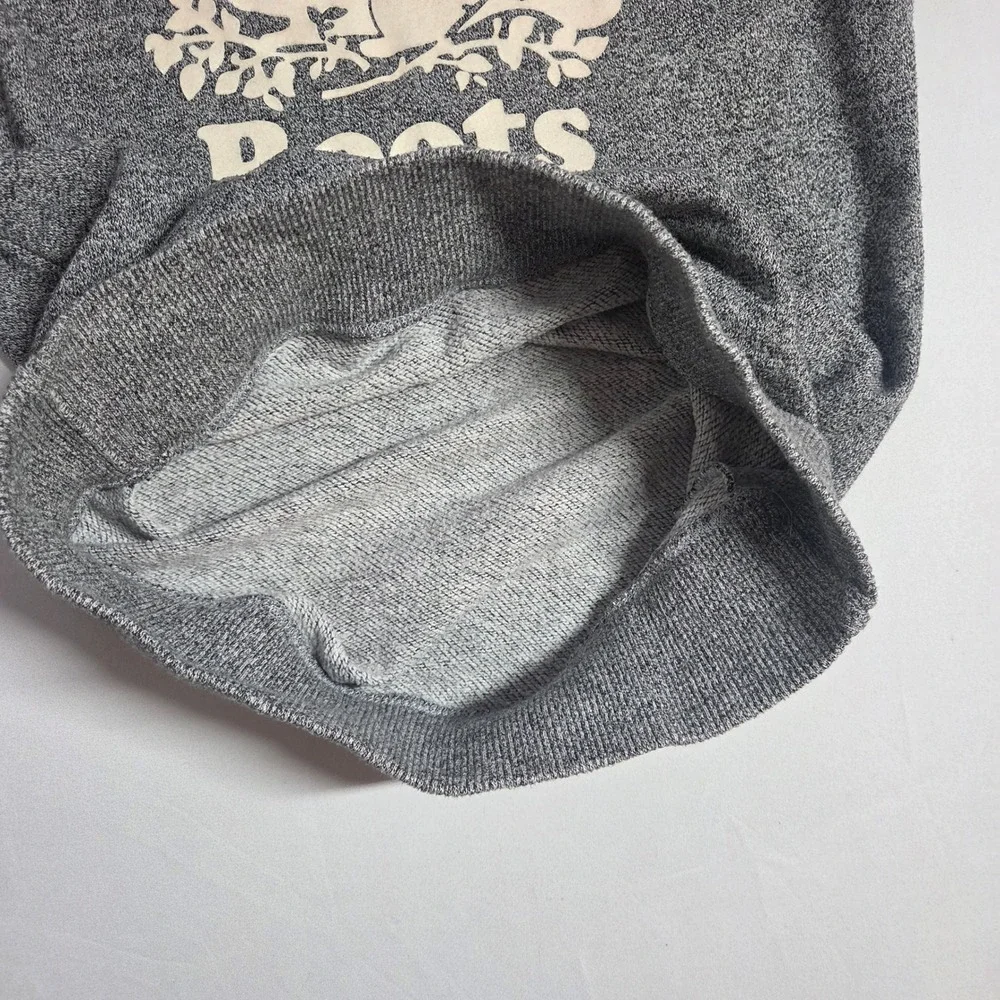 Roots Kids Salt and Pepper Beaver Logo Crewneck Sweatshirt Grey XXS 150/72A